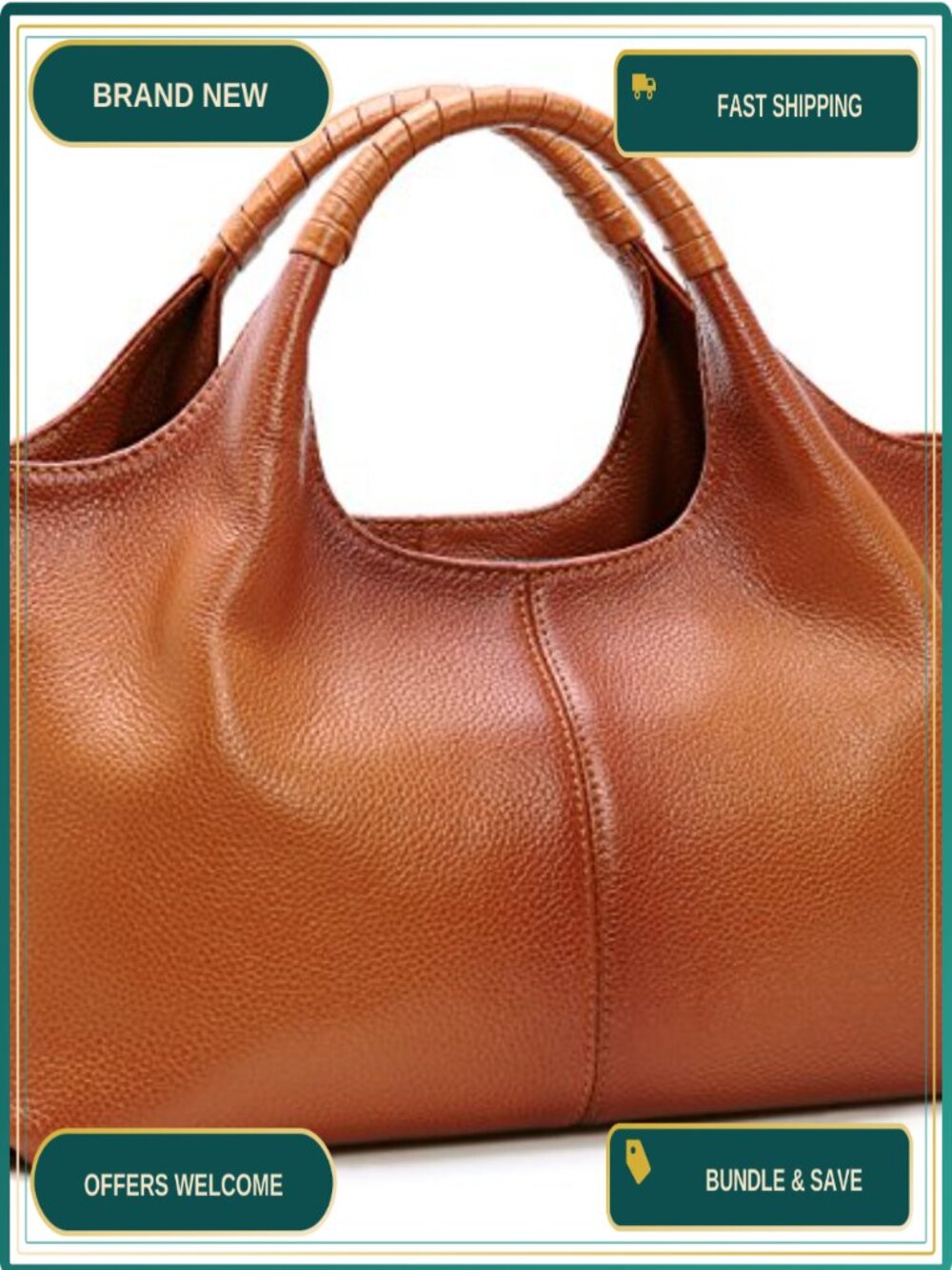 Genuine Leather Satchel Crossbody Shoulder Bag Hobo Purse